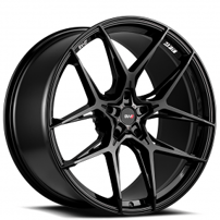 21" Savini Wheels SV-F5 Gloss Black Flow Formed Rims