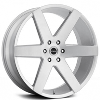 22" Strada Wheels Coda Silver Brushed Rims 