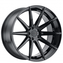 19" Staggered TSW Wheels Clypse Gloss Black Rims 