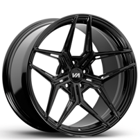 20" Variant Forged Wheels Zeno Gloss Black Monoblock Forged Rims  