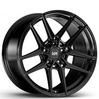 20" Staggered Variant Wheels Helium Semi Gloss Black Rims