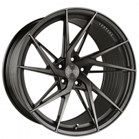 19" Staggered Vertini Wheels RFS1.9 Brushed Dual Gunmetal Flow Formed Rims