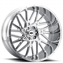 24" Vision Wheels 404 Brawl Chrome Off-Road Rims