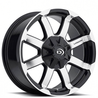 16" Vision Wheels 413 Valor Gloss Black Machined Off-Road Rims  