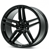 20" Staggered Vossen Wheels HF-1 Custom Gloss Black Rims