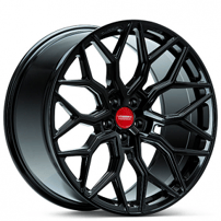 22" Staggered Vossen Wheels HF-2 Custom Gloss Black Rims