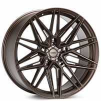 22" Staggered Vossen Wheels HF-7 Custom Satin Bronze Rims