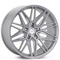 22" Staggered Vossen Wheels HF-7 Custom Satin Silver Rims