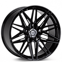 24" Vossen Wheels HF-7 Custom Gloss Black Rims