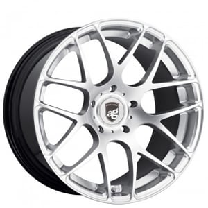 20" Staggered Avant Garde Wheels Ruger Mesh Liquid Silver Rims 