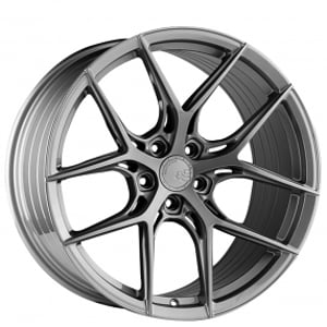 21" Staggered Avant Garde Wheels M580R Custom Gloss Gunmetal Rims