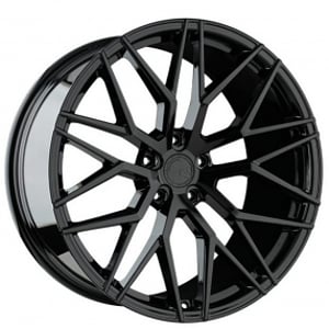 19" Staggered Avant Garde Wheels M520R Gloss Black Rims