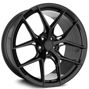 21" Staggered Avant Garde Wheels M580R Gloss Black Rims