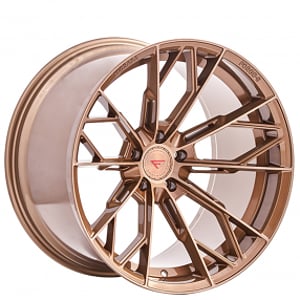 20" Staggered Ferrada Wheels F8-FR11 Brushed Cobre Flow Formed Rims