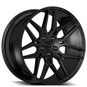 22" Staggered Giovanna Wheels Bogota Black Rims