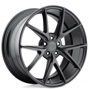 20" Staggered Niche Wheels M117 Misano Matte Black Rims