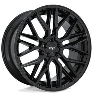 24" Niche Wheels M224 Gamma 5 Gloss Black Rims