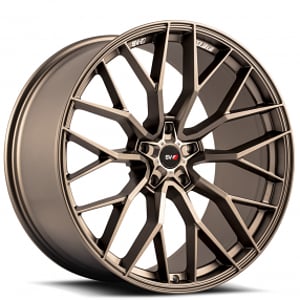 22" Staggered Savini Wheels SV-F2 Matte Bronze Flow Formed Rims