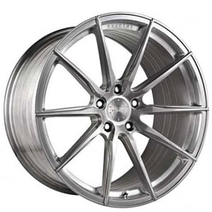 20" Staggered Vertini Wheels RFS1.1 Brushed Titanium Flow Formed Rims 